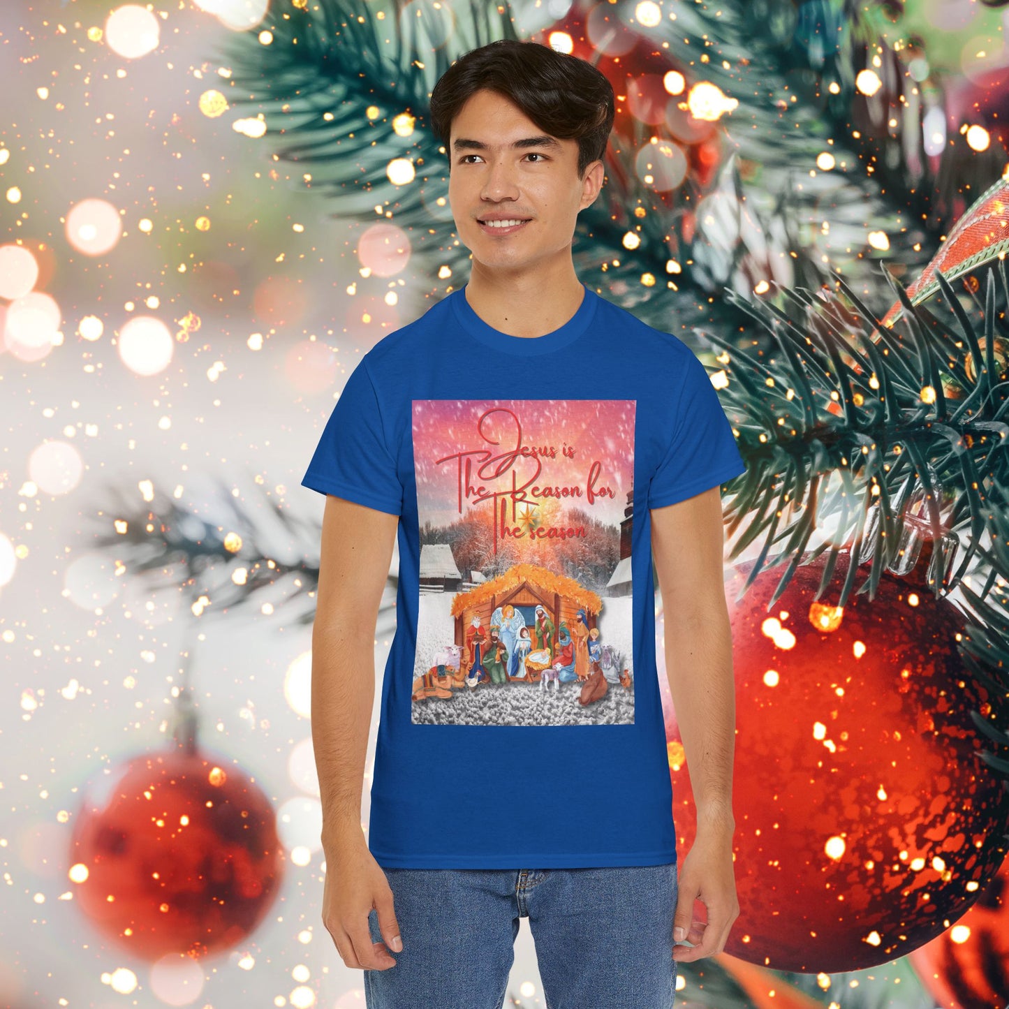 "Jesus is The Reason for The Season" Unisex Heavy Cotton Tee