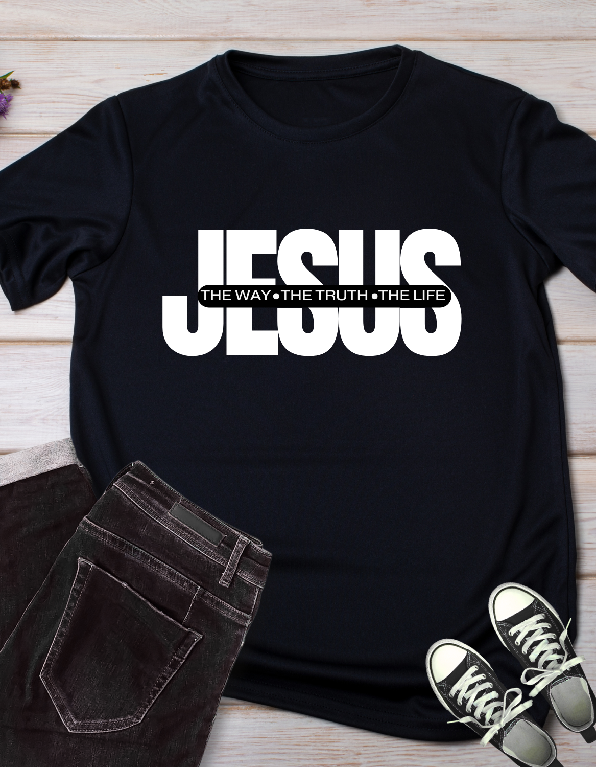 Jesus - The Way. The Truth. The Life. Gospel Tee