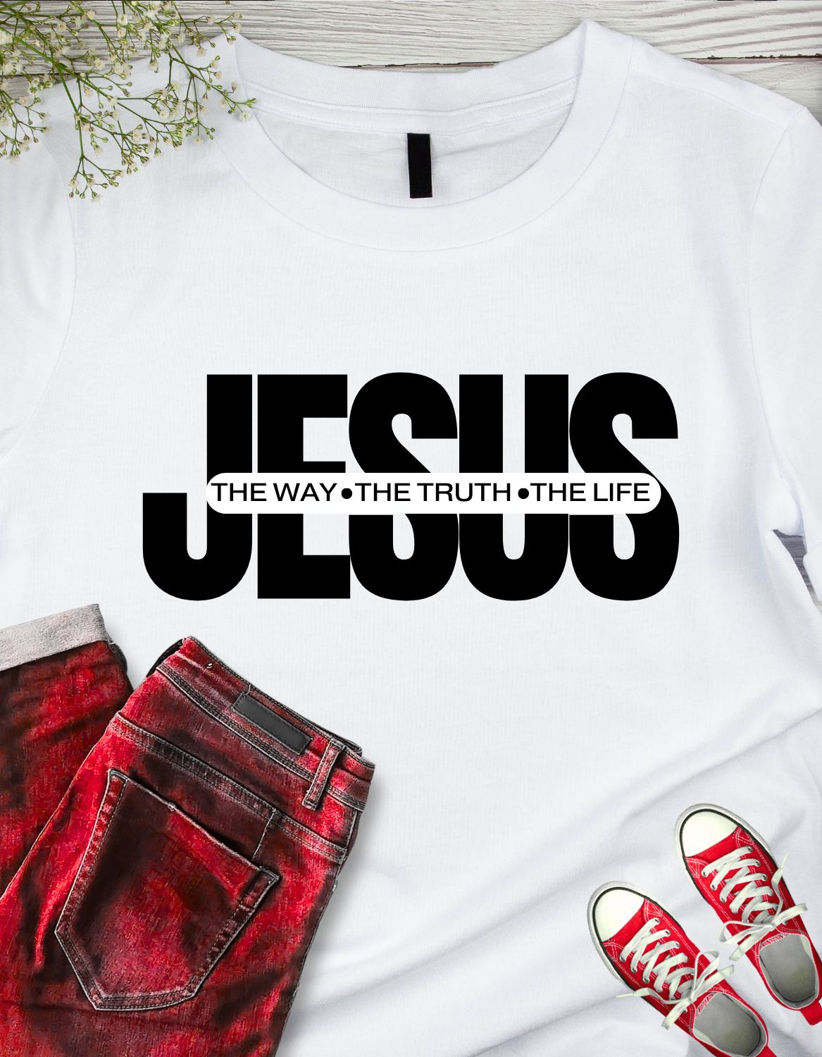 Jesus - The Way. The Truth. The Life. Gospel Tee