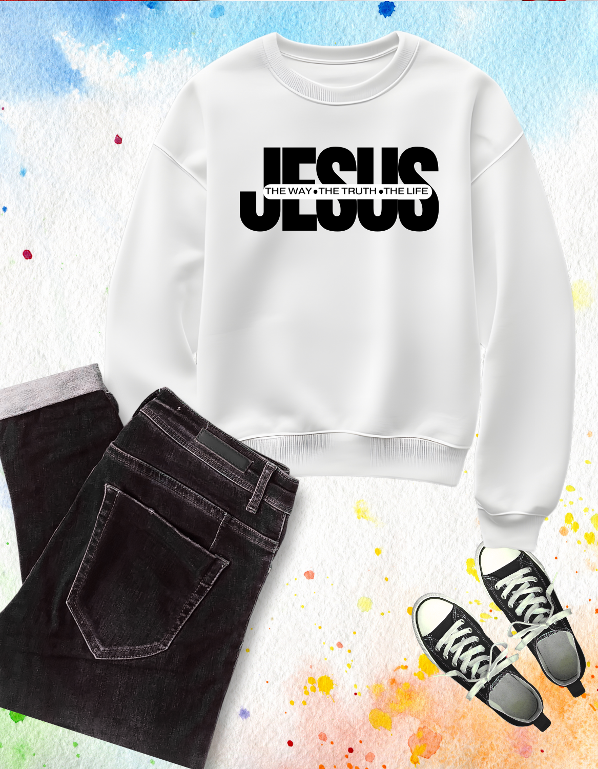 Jesus - The Way. The Truth. The Life. Gospel Sweater