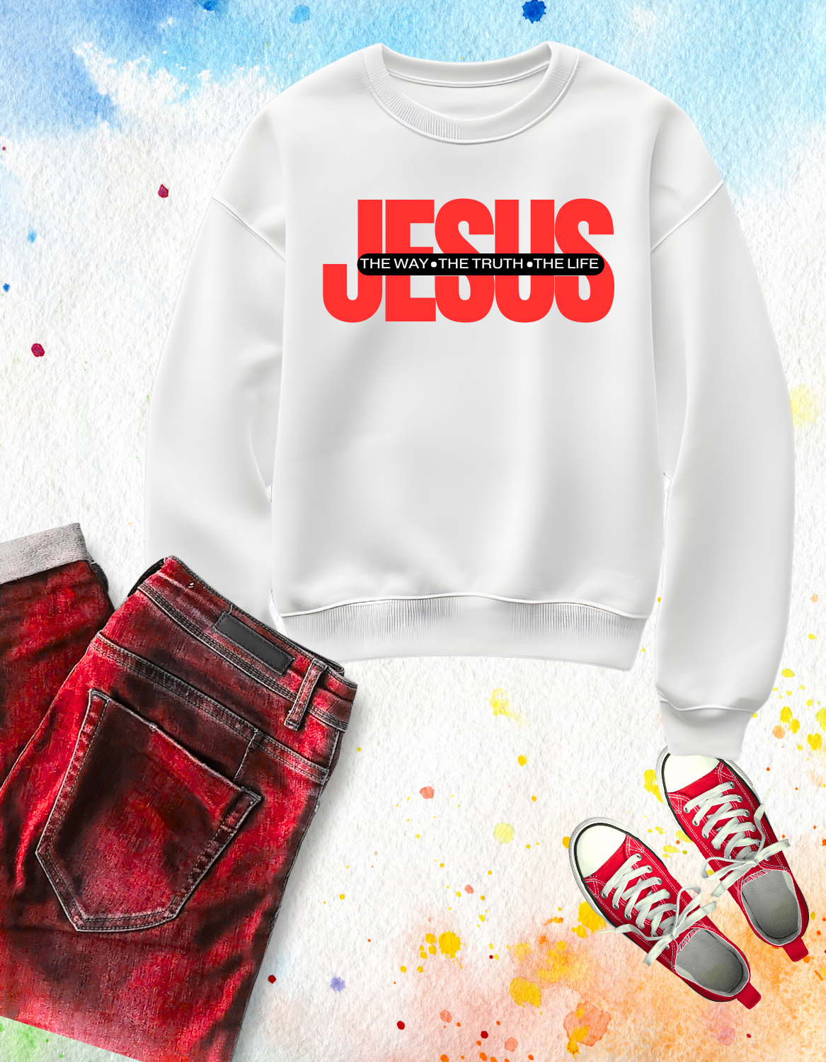 Jesus - The Way. The Truth. The Life. Gospel Sweater
