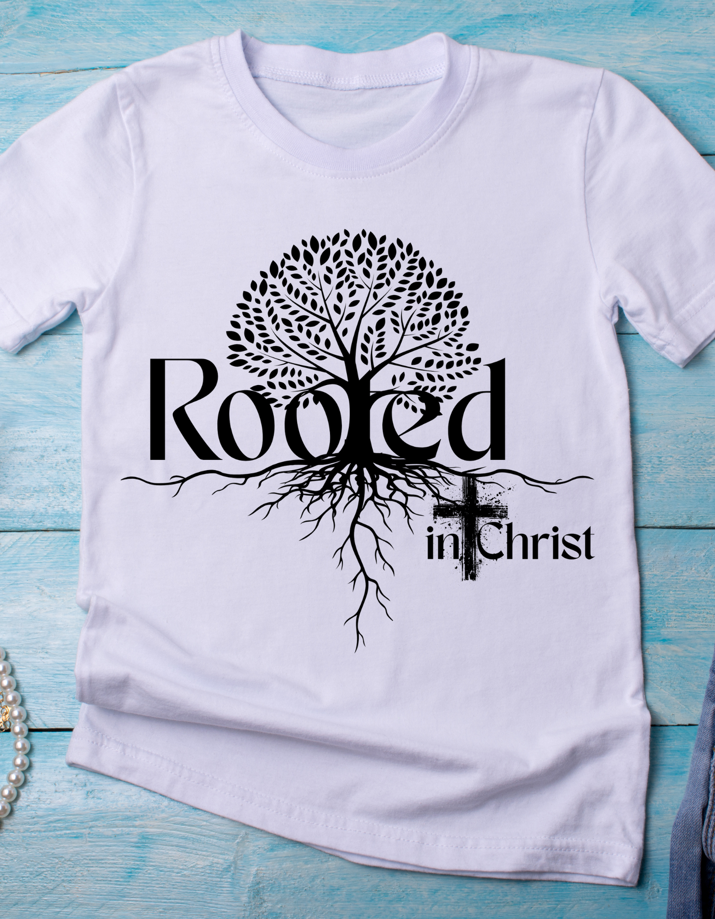 "Rooted in Christ – Faithful Strength Tee!"
