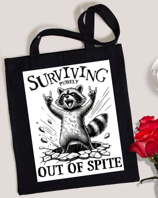 Survivalist Tote — Cute Chaos, Maximum Defiance Tote Bag