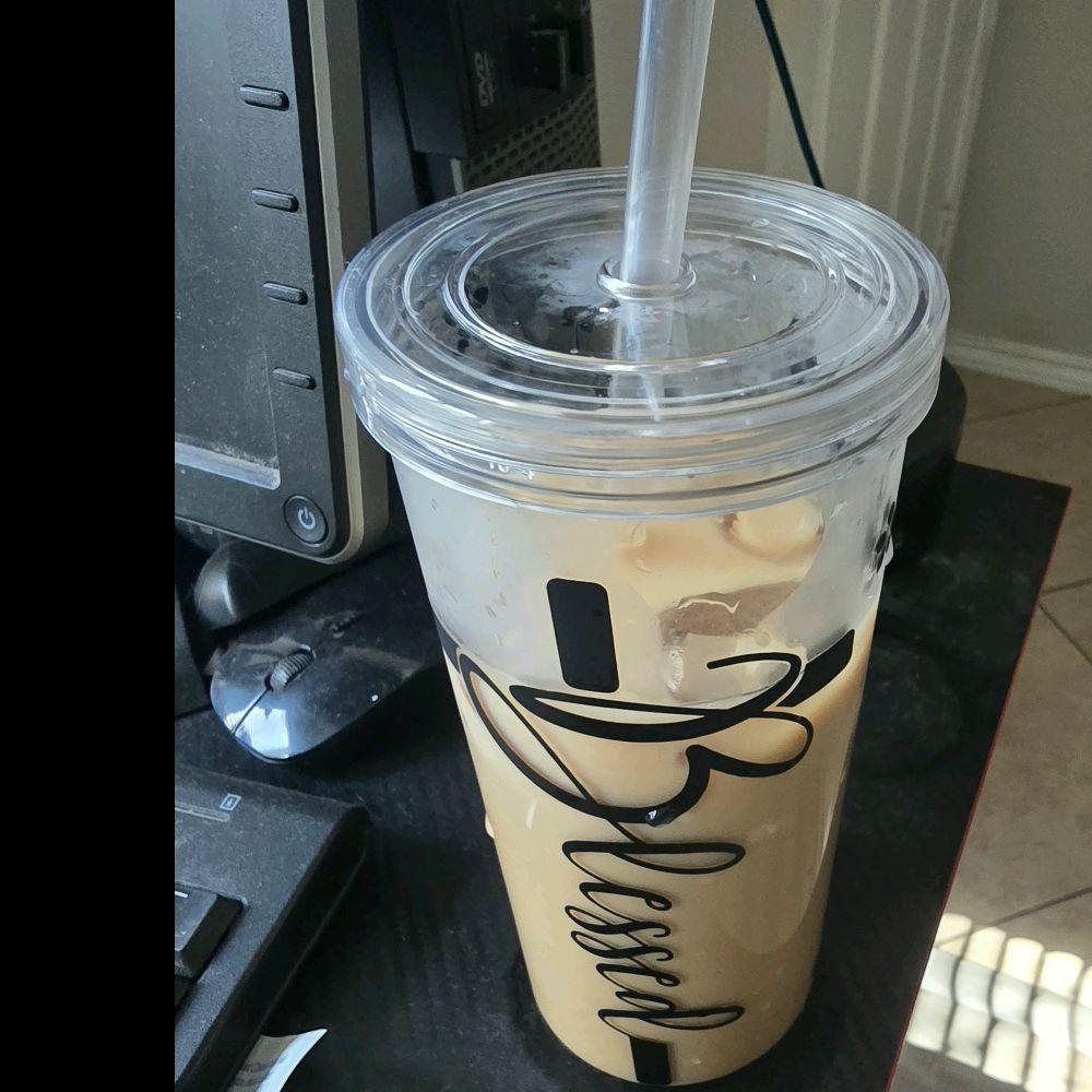 20 oz Clear Blessed Tumbler
