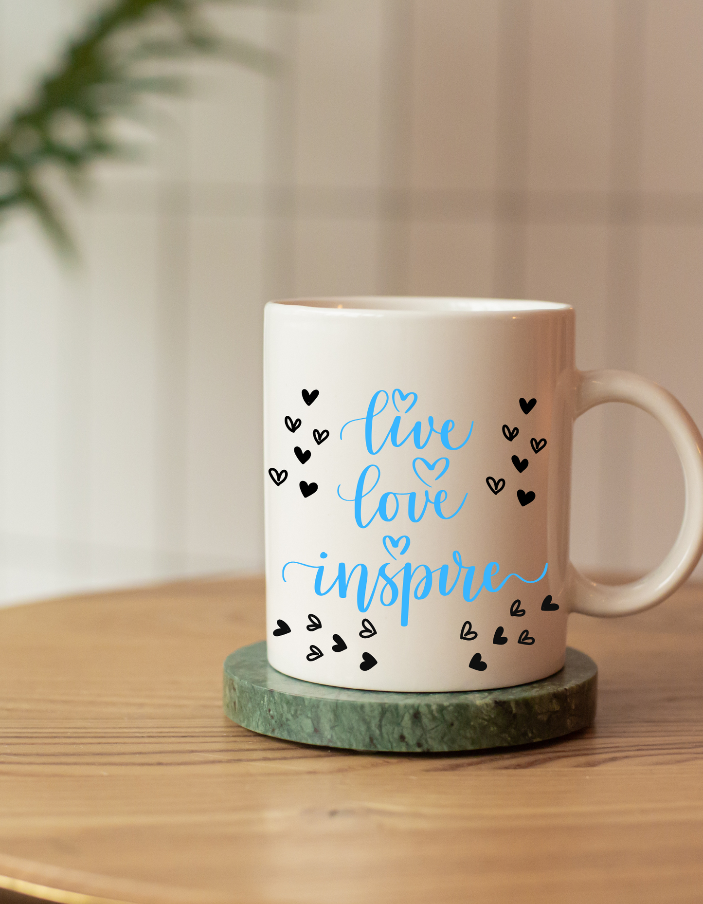 11 oz Live, Love, Inspire Inspirational Ceramic Mug