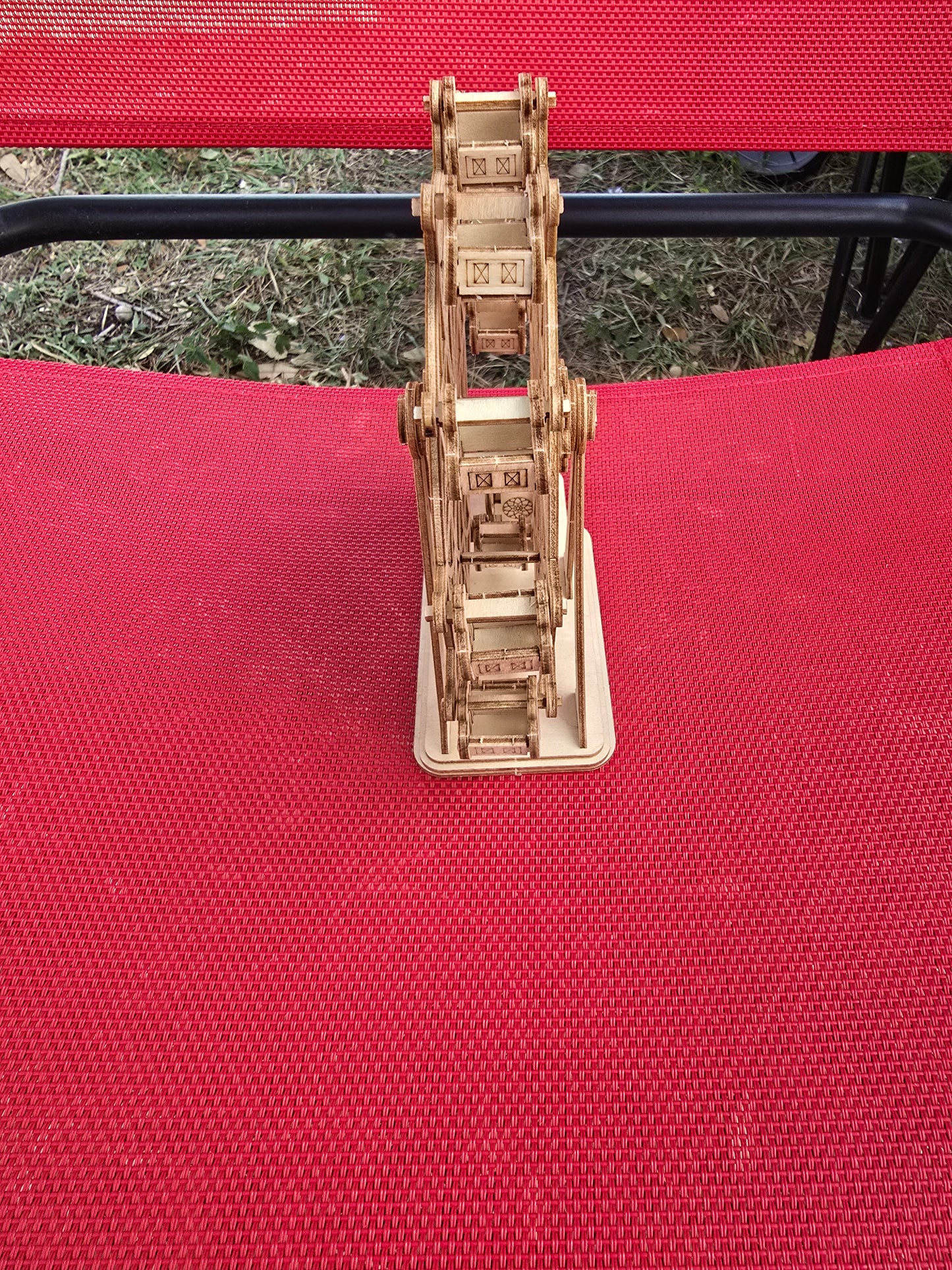 Wooden 3D Ferris Wheel Puzzle, Fully Assembled