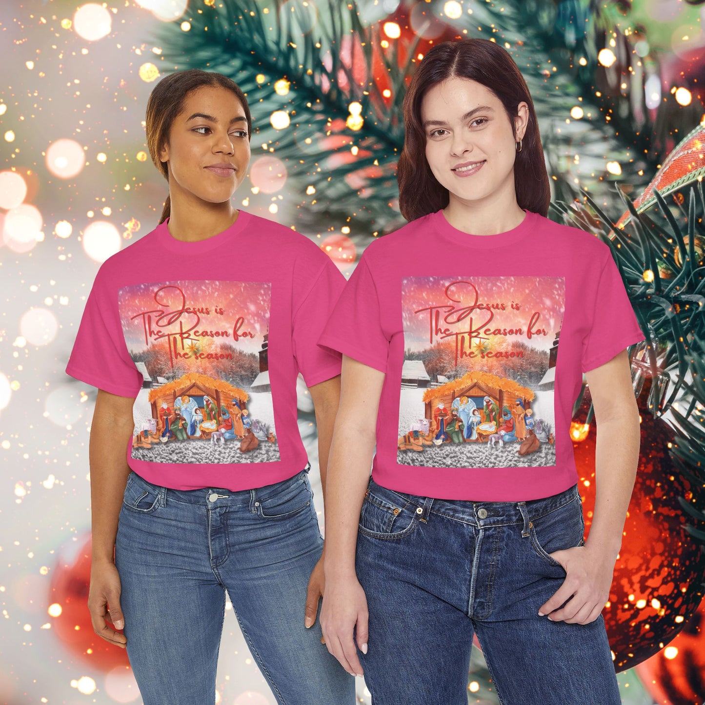 "Jesus is The Reason for The Season" Unisex Heavy Cotton Tee