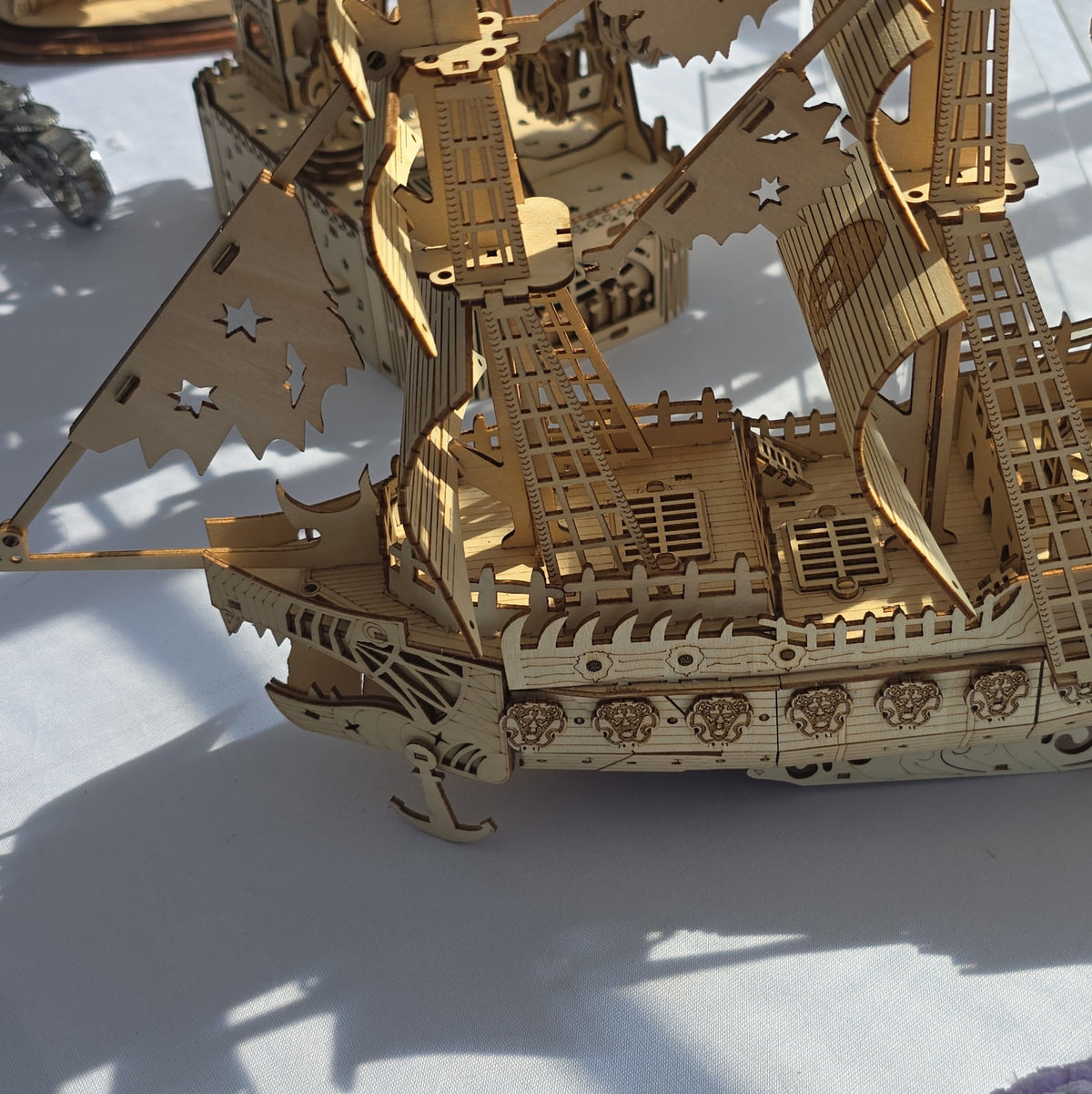 3D Wooden Pre-Built Sailing Ship Model, The Flying Dutchman