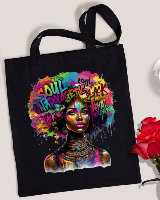 Black. Bold. Blessed. Tote Bag