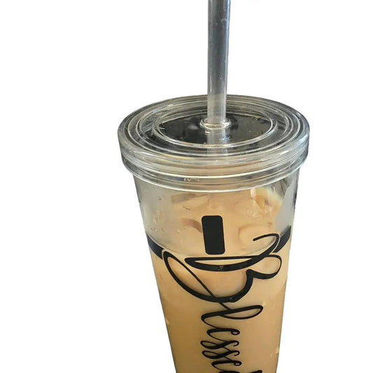20 oz Clear Blessed Tumbler